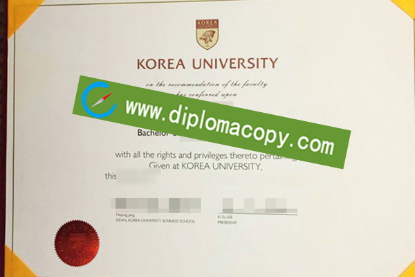 Korea University diploma, fake Korea University degree