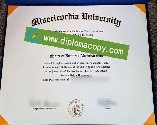 Misericordia University degree, fake Misericordia University diploma
