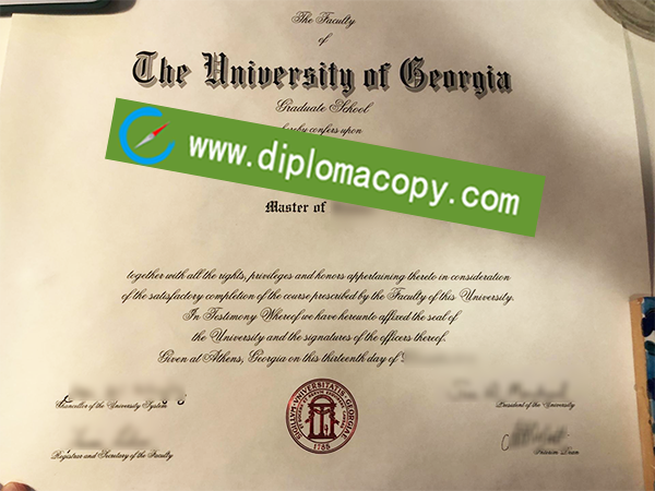 University of Georgia degree, University of Georgia fake diploma