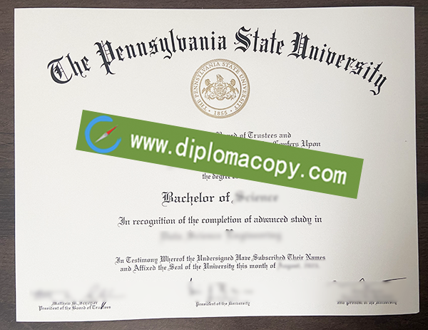 Pennsylvania State University diploma, Penn State fake degree