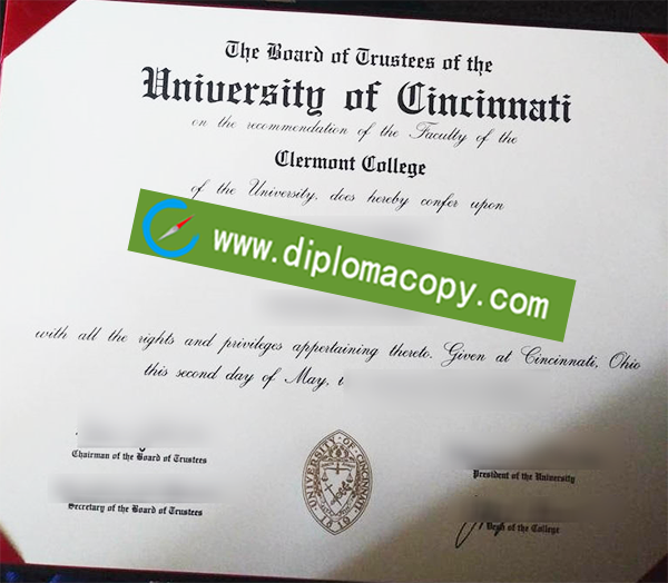 University of Cincinnati degree, University of Cincinnati fake diploma