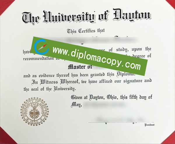 University of Dayton degree, University of Dayton fake diploma