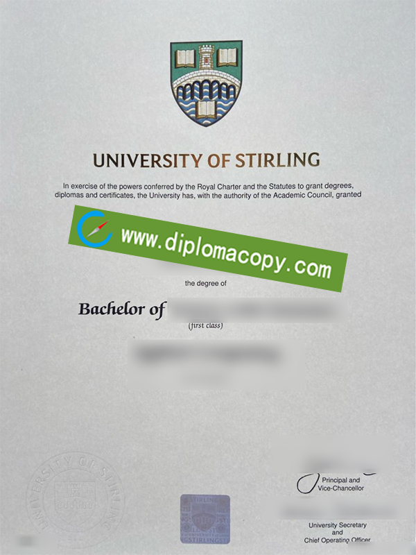 University of Stirling diploma, fake University of Stirling degree