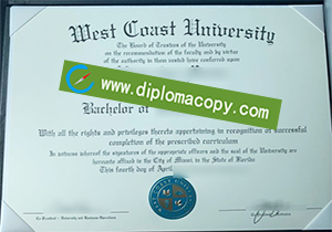 buy fake West Coast University diploma