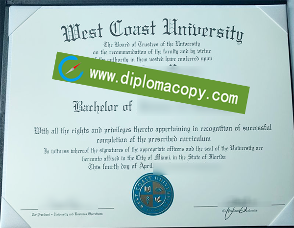 West Coast University degree, West Coast University fake diploma