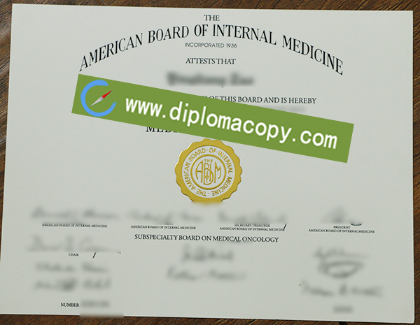 ABIM fake certificate, American Board of Internal Medicine degree