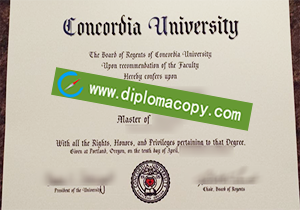 buy fake Concordia University certificate