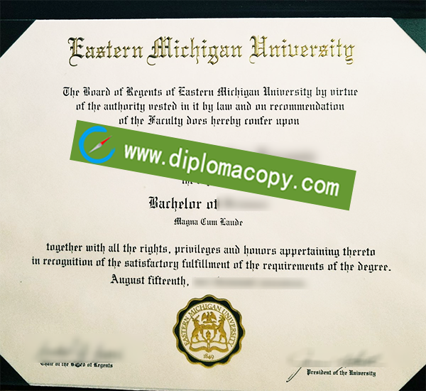 EMU diploma, Eastern Michigan University degree,