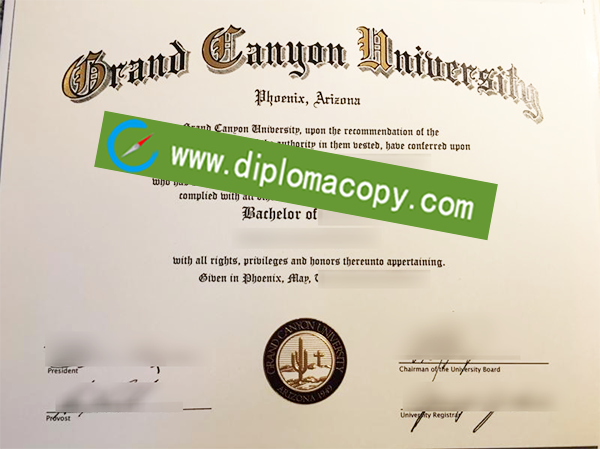 GCU fake degree, Grand Canyon University diploma