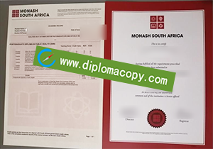 buy fake Monash South Africa degree transcript