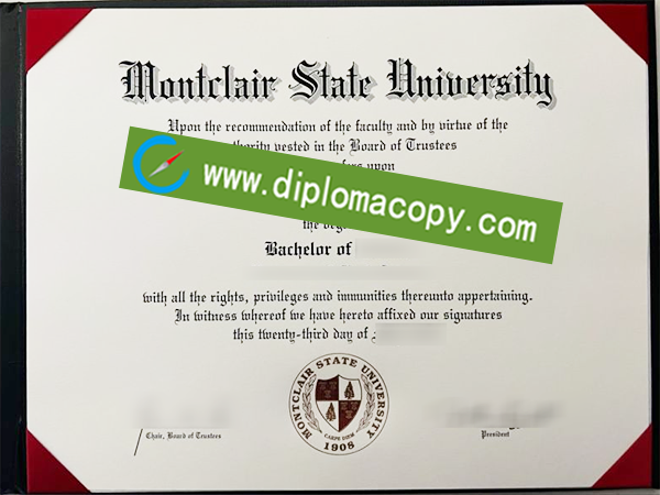 Montclair State University degree, Montclair State University fake diploma