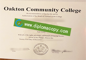 buy fake Oakton Community College diploma