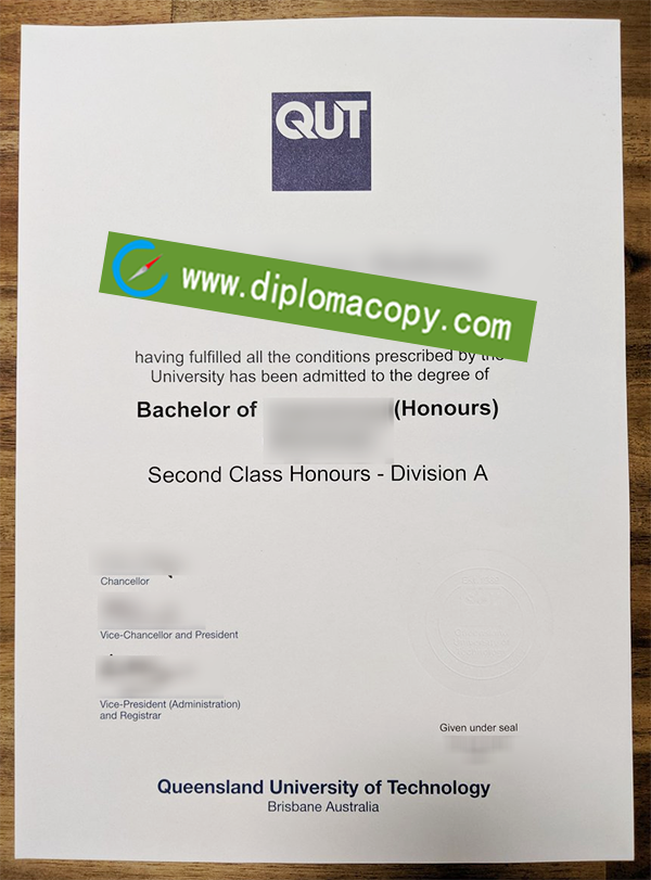 Fake QUT diploma, Queensland University of Technology degree