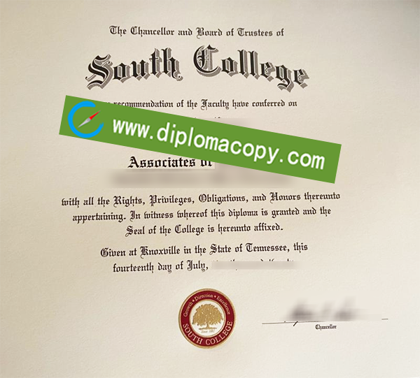 South College degree, South College diploma
