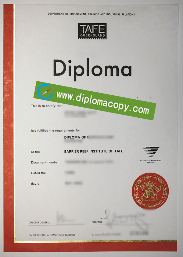 TAFE Queensland certificate, TAFE fake diploma