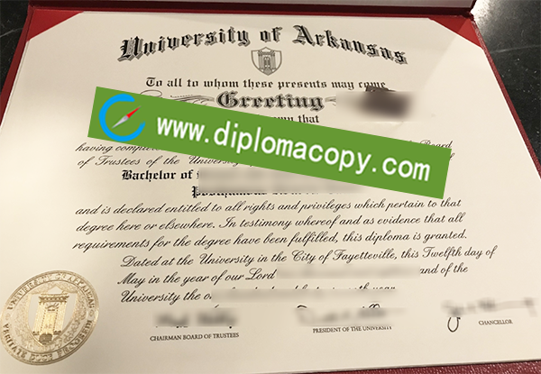 University of  Arkansas diploma, fake University of  Arkansas degree