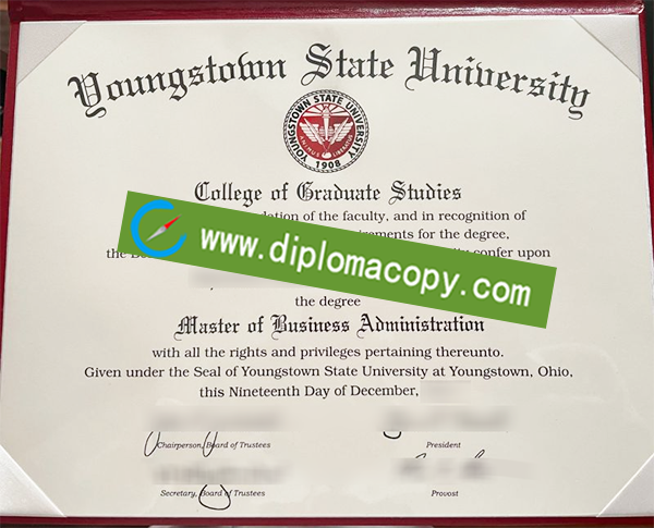 YSU fake degree, Youngstown State University diploma