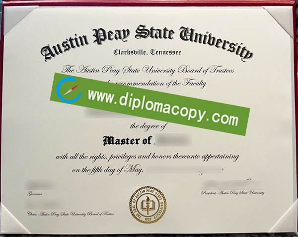 APSU diploma, Austin Peay State University degree