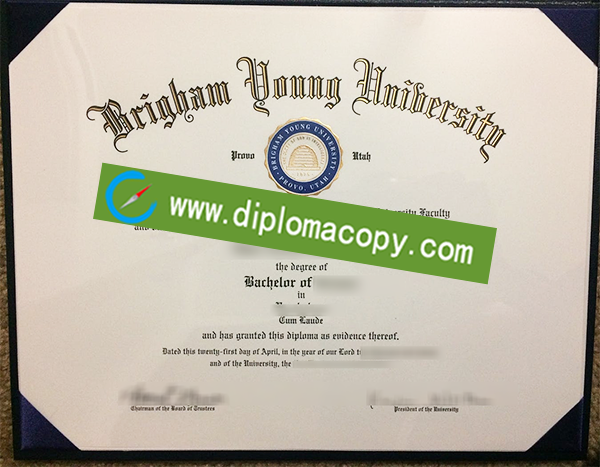BYU diploma, Brigham Young University degree