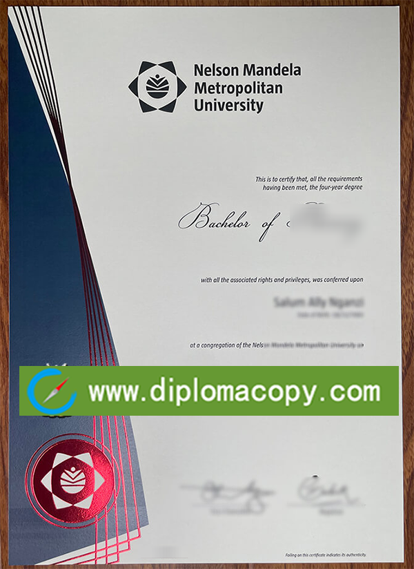 Nelson Metropolitan University degree, Nelson Metropolitan University diploma