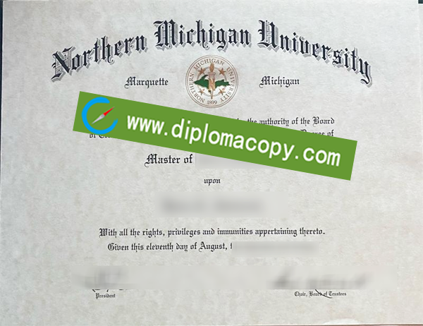 Northern Michigan University degree, Northern Michigan University diploma