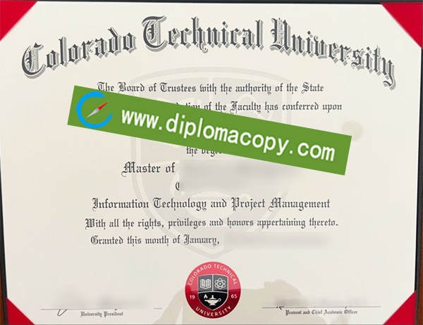 CTU diploma, Colorado Technical University degree