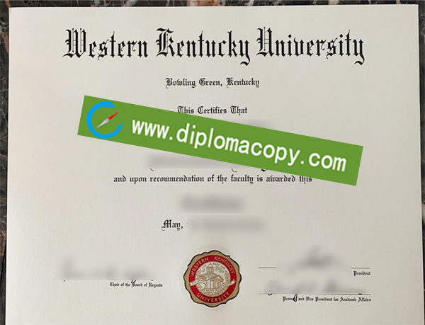 WKU diploma, Western Kentucky University degree