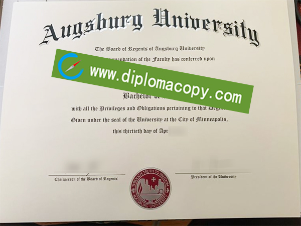 Augsburg University diploma, Augsburg University degree