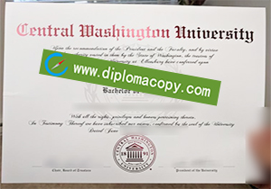 buy fake Central Washington University diploma