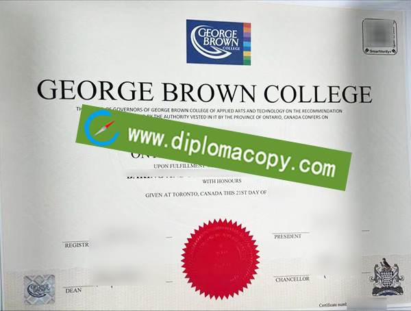 GBC diploma, George Brown College certificate