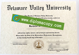 buy fake Delaware Valley University diploma
