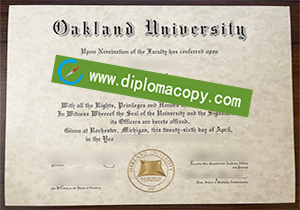 buy fake Oakland University diploma