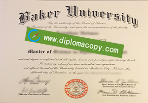 buy fake Baker University diploma