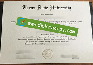buy fake Texas State University diploma
