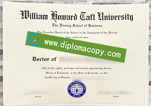 buy fake William Howard Taft University diploma