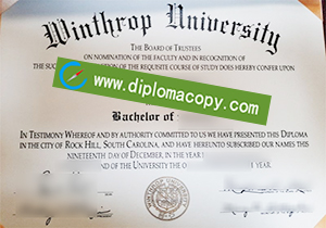buy fake Winthrop University diploma