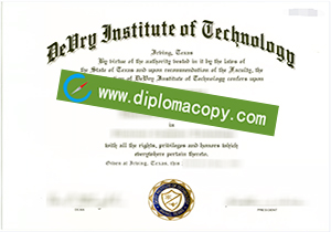 buy fake DeVry Institute of Technology degree