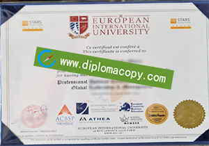 buy fake European International University degree