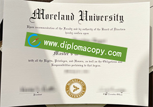 buy fake Moreland University degree