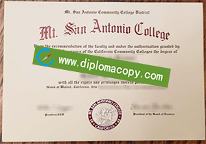 buy fake Mt. San Antonio College diploma